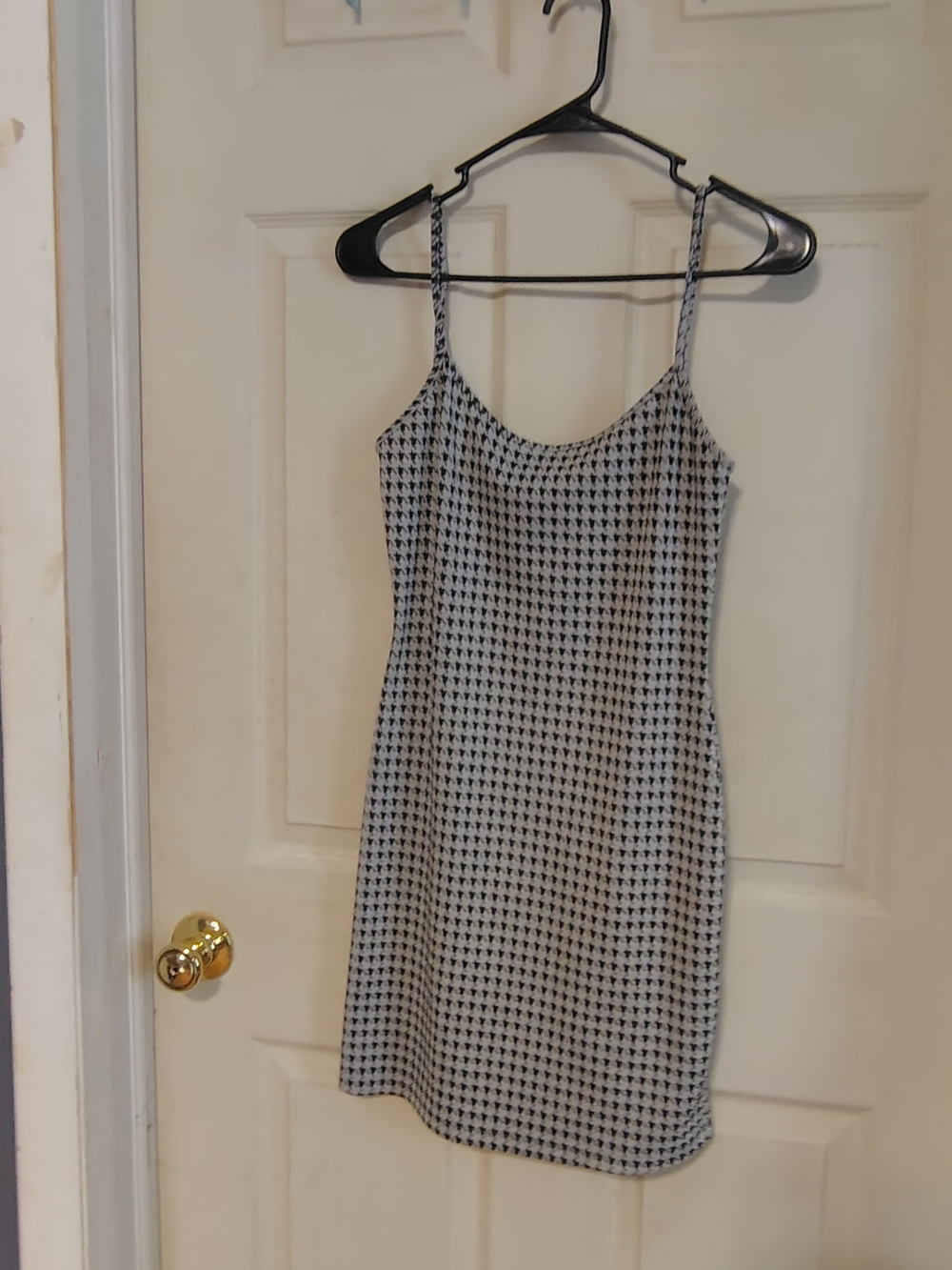 Y2k 90s Popular 21 Spaghetti Strap Mini Dress M Black N White